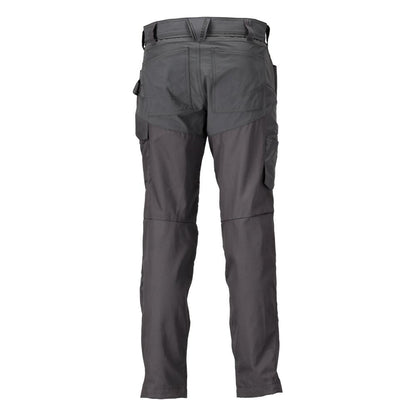 Nohavice s vreckami na kolenách, antracitovo sivé