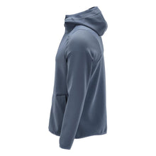 Fleece sveter, kapucňa, mikroflísová bunda na zips, kamenná modrá