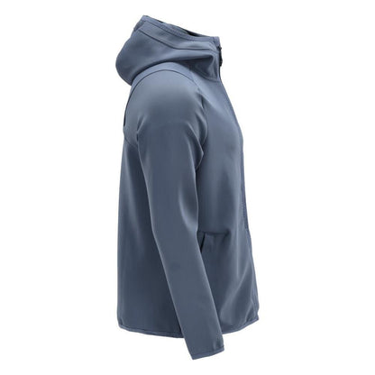Fleece sveter, kapucňa, mikroflísová bunda na zips, kamenná modrá