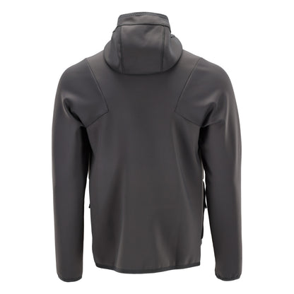 Fleece sveter, kapucňa, mikroflísová bunda na zips, antracitovo šedá