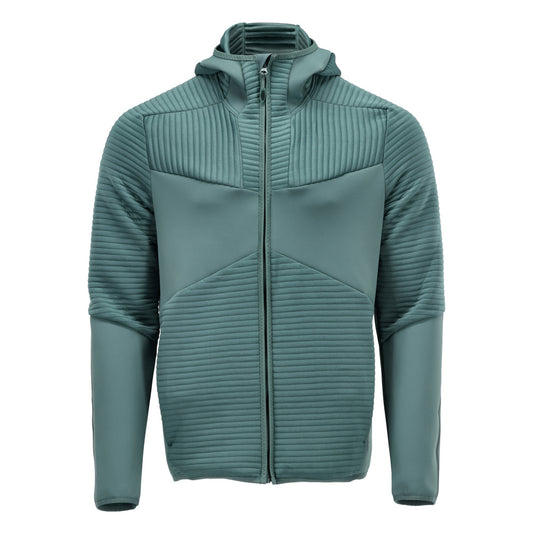 Flísový sveter, kapucňa, mikroflísová bunda na zips, lesná svetlá zelená