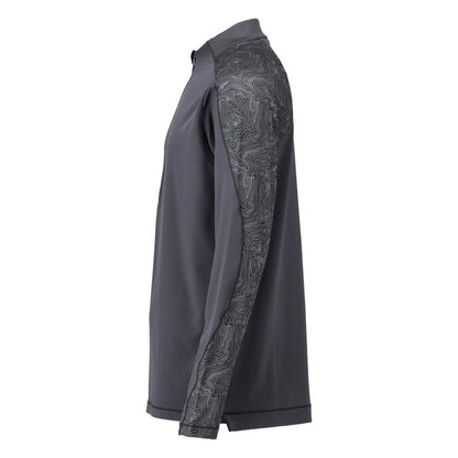 Tričko, dlhý rukáv, krátky zips