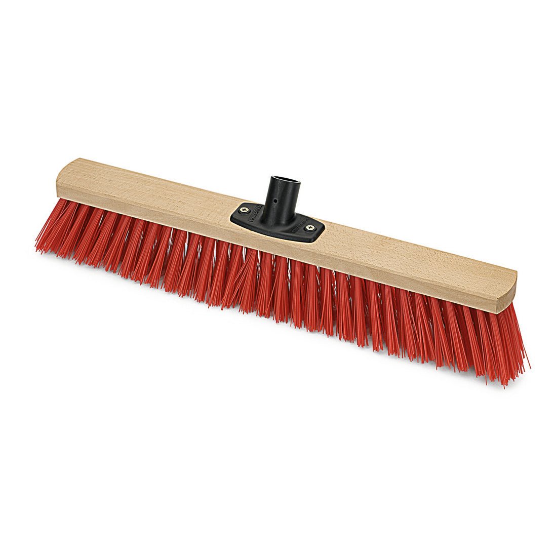 Nölle Profi Brush Power Stick Saalbesen Elaston má husté červené plastové štetiny, čierny plastový podstavec na upevnenie rukoväte a kvalitu Nölle Profi Brush Bürsten- & Pinseltechnik e.K. - ideálne pre profesionálne čistenie.