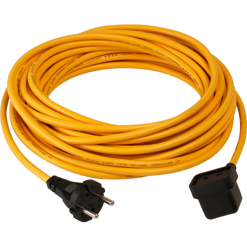 Numatic prívodný kábel 2-žilový, 10 m x 1,0 mm, NuCable, žltý | Balenie (1 kus)