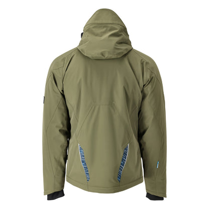 Zimná bunda s CLIMASCOT®, nepremokavá zimná bunda, machovo zelená/čierna