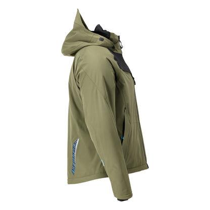 Zimná bunda s CLIMASCOT®, nepremokavá zimná bunda, machovo zelená/čierna