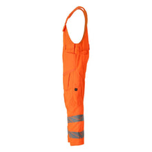 Dungarees, vrecká na kolenách, strečové vložky Dungarees, hi-vis oranžové