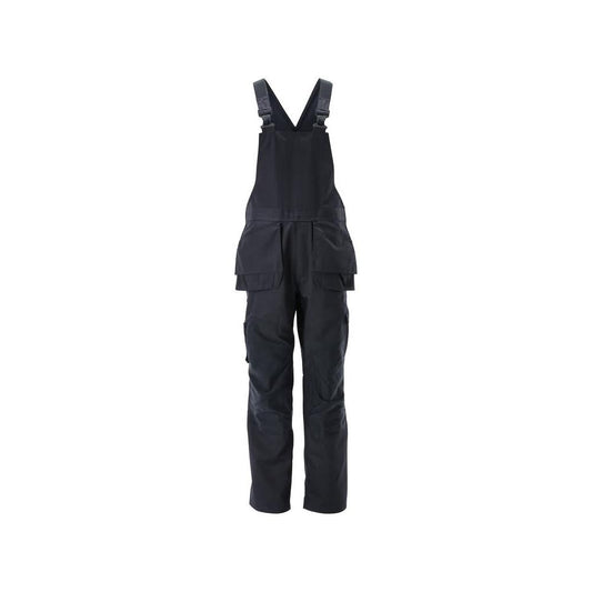 Dungarees, vrecká na kolenách, strečové vložky Dungarees, čierno-modré