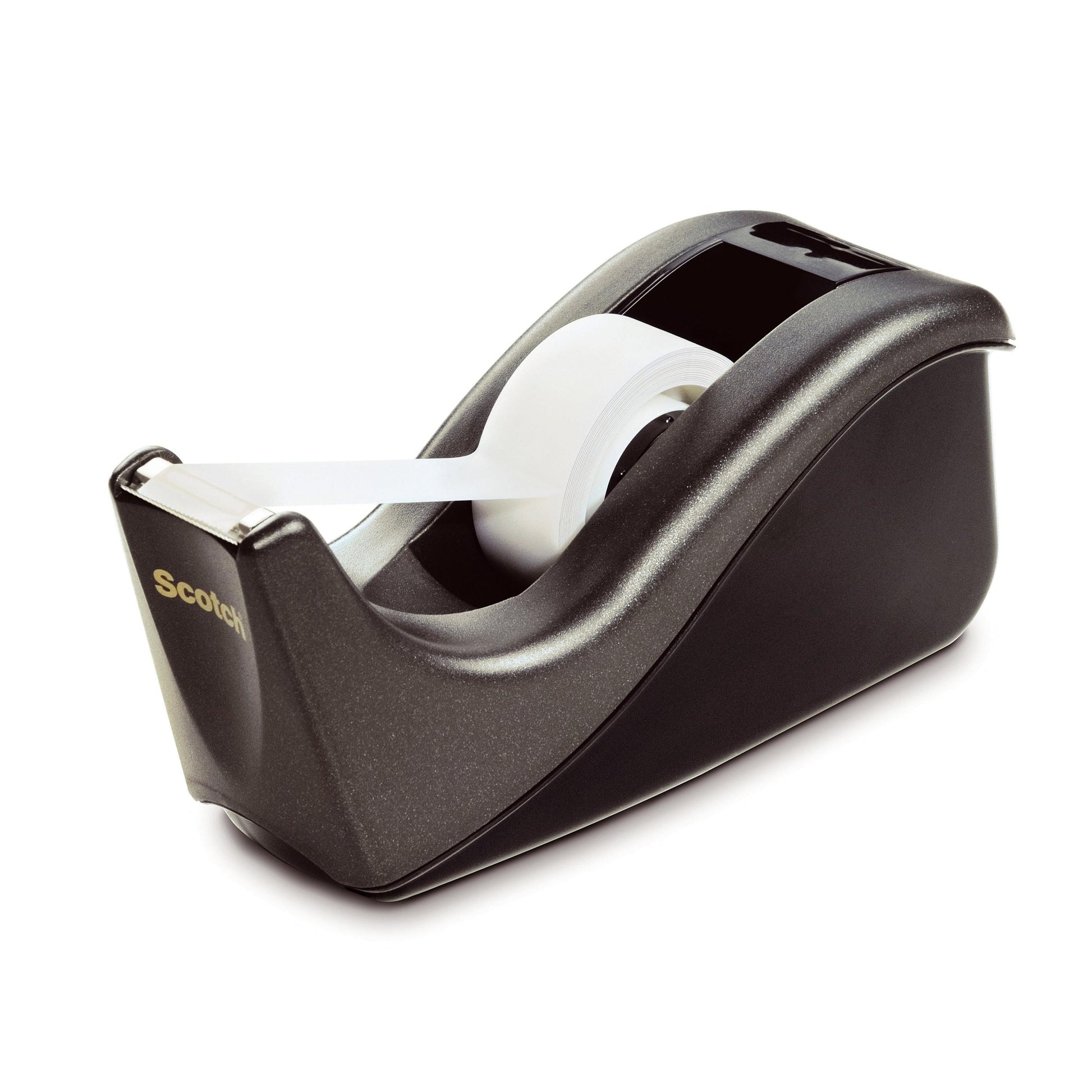 Der Scotch™ Klebeband-Abroller C60 von 3M Deutschland GmbH enthält eine 19 mm x 33 mm große Rolle Scotch® Magic™ Unsichtbares Klebeband und verfügt über eine Metallschneide.