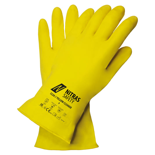 NITRAS YELLOW CLEANER, protichemické rukavice, žlté