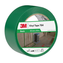 3M™ PVC páska na všeobecné použitie 764, zelená, 50 mm x 33 m, 0,13 mm, jednotlivo zabalená | Balenie (1 rolka)