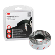 3M™ páska so suchým zipsom SJ352B, čierna, 25 mm x 1,25 m, 4,4 mm, Blister IPC | Balenie (1 rolka)