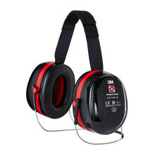 Mušľové chrániče sluchu 3M™ PELTOR™ Optime™ III, čierno/červené, pásik na krk, H540B-412-SV | Balenie (1 kus)
