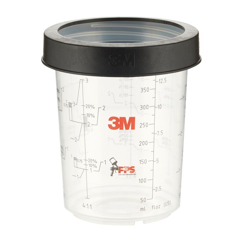 3M™ PPS™ Vonkajší pohár so skrutkovacím krúžkom, Midi, 400 ml, 16122 | Balenie (400 ml)