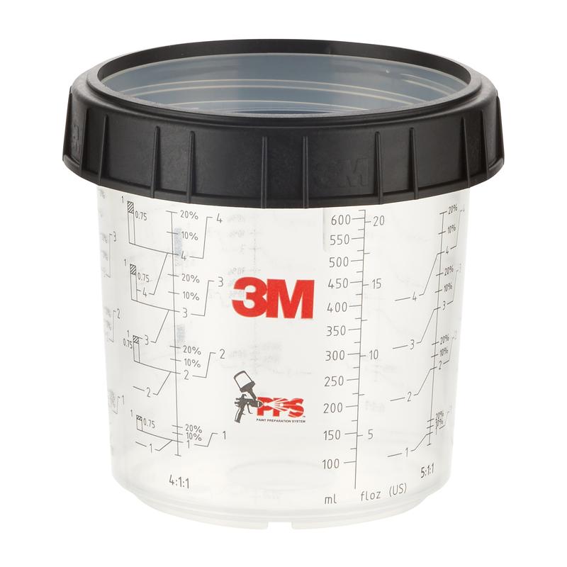 3M™ PPS™ vonkajší pohár so skrutkovacím krúžkom, štandardný, 650 ml, 16001 | Balenie (1 sada)