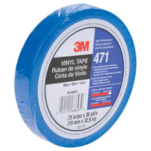 3M™ mäkká PVC páska 471, modrá, 12 mm x 32 m, 0,14 mm, jednotlivo balené | Balenie (1 rolka)