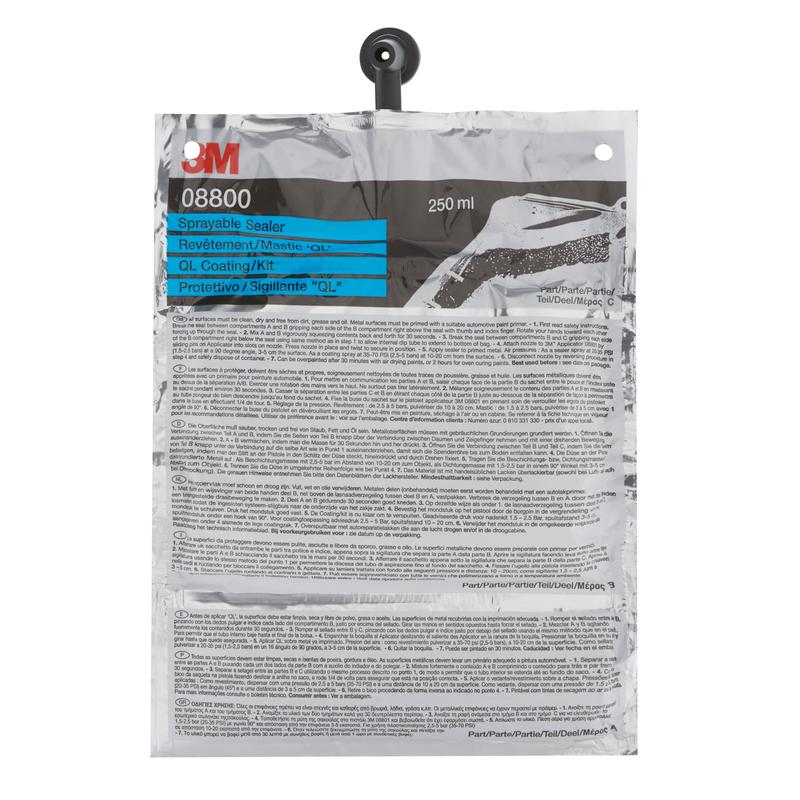 3M™ striekateľný dvojzložkový tmel sivý 250 ml 08800 | Kartónová krabica (1 kus)