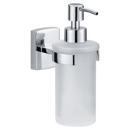 tesa Klaam Design-Seifenspender, verchromt, inkl. Klebelösung