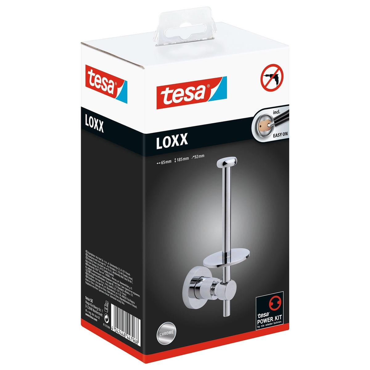 tesa Loxx Ersatz-Toilettenpapierhalter, inkl. Klebelösung