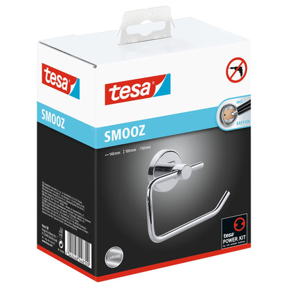 tesa SMOOZ WC-Rollenhalter ohne Deckel, verchromt, inkl. Klebelösung