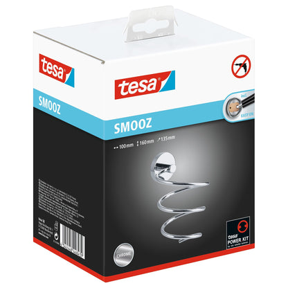 tesa SMOOZ Haartrocknerhalter, verchromt, inkl. Klebelösung