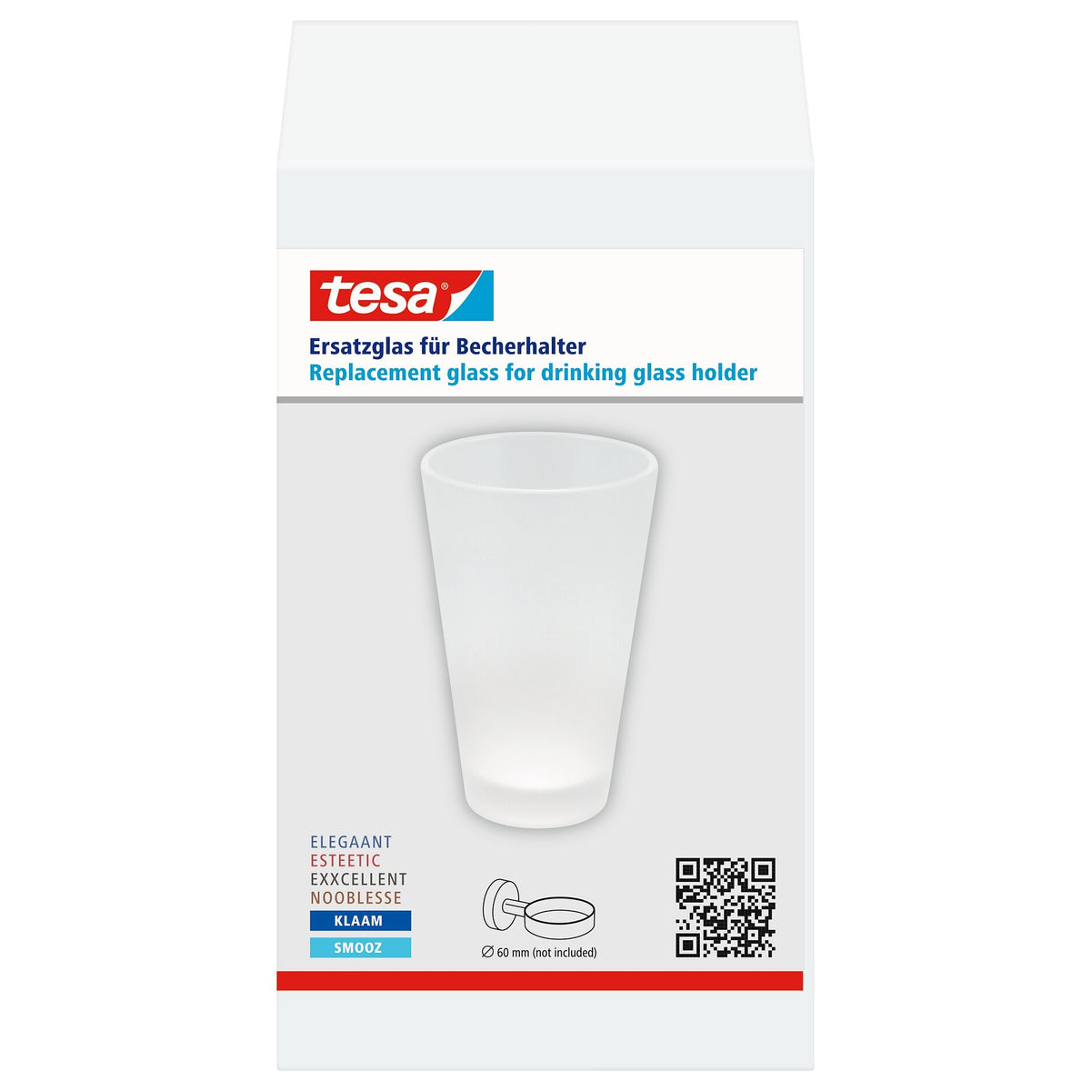 tesa Ersatzbecher für Zahnputzbecherhalter Ekkro, Hukk, Smooz, Klaam, Loxx