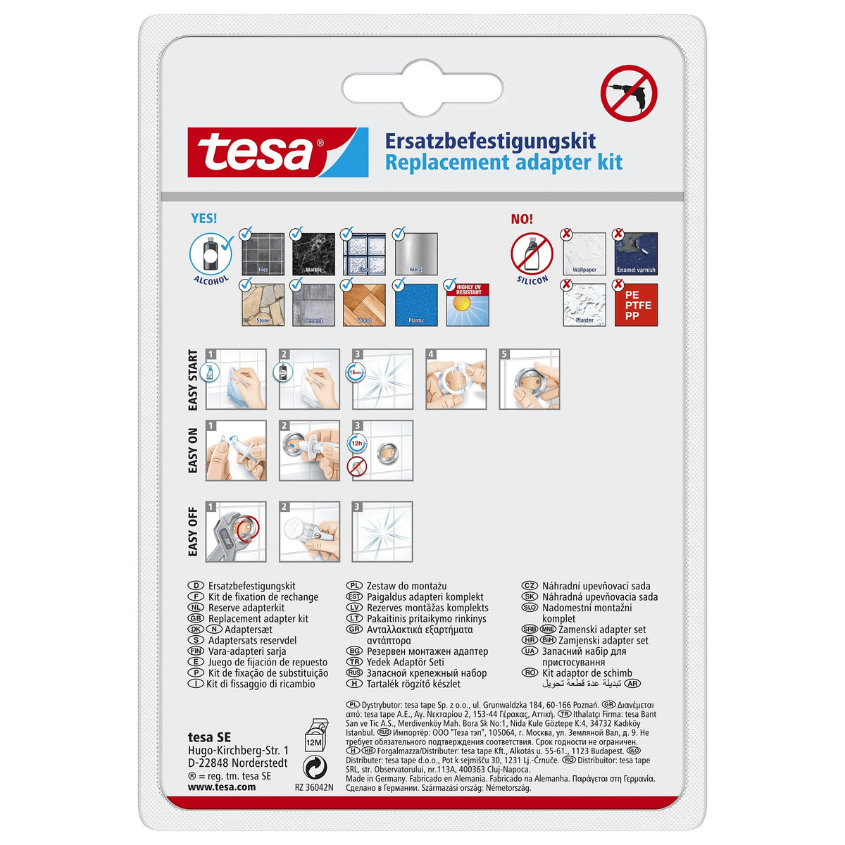 tesa Befestigungsadapter BK20, Zamak Ring