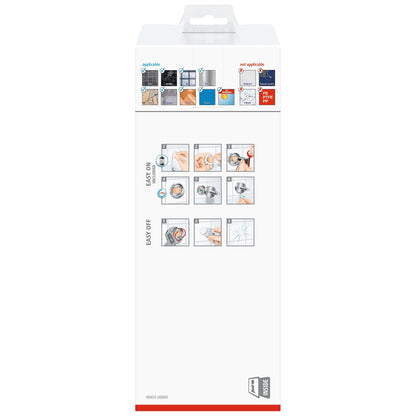 tesa DELUXXE Toilettenbürsten-Set, Metall, verchromt, inkl. Klebelösung