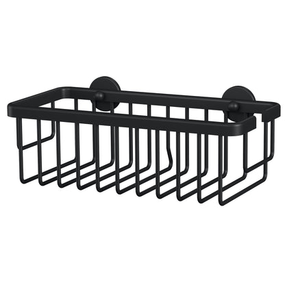 tesa MOON BLACK Duschkorb, mattschwarz, für Dusche und Badewanne