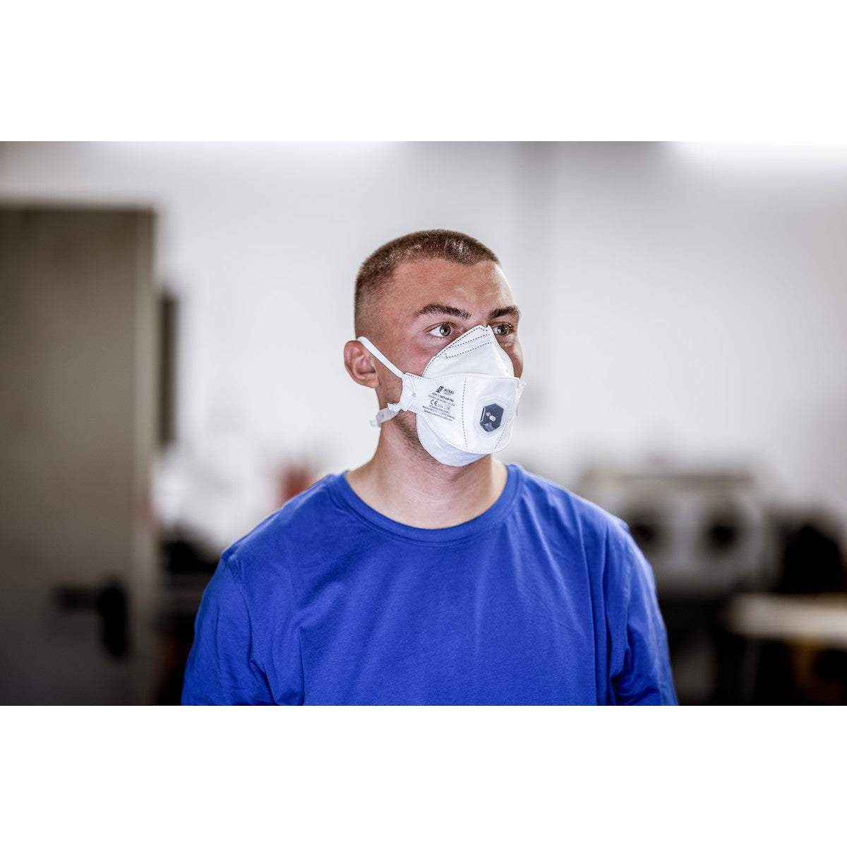 NITRAS SAFE AIR PRO, dýchacia maska, biela, EN 149, krabička 15 kusov prémiová kvalita | Balenie (15 kusov)