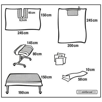 FD P Basic Set II krepová zavinovačka | Balenie (8 kusov)