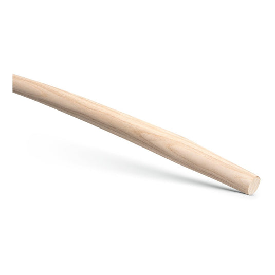 Rúčka Nölle Profi Brush T s dĺžkou 1 100 mm z jaseňa, ohnutá s jaseňovým kolenom, určená pre rýle a lopaty (DIN 2015200), od spoločnosti Nölle Profi Brush Bürsten- & Pinseltechnik e.K., má svetlý a hladký povrch so zaobleným koncom.