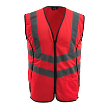 Dopravná vesta MASCOT® Wingate, hi-vis červená