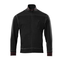 MASCOT® Chania mikina na zips, čierna