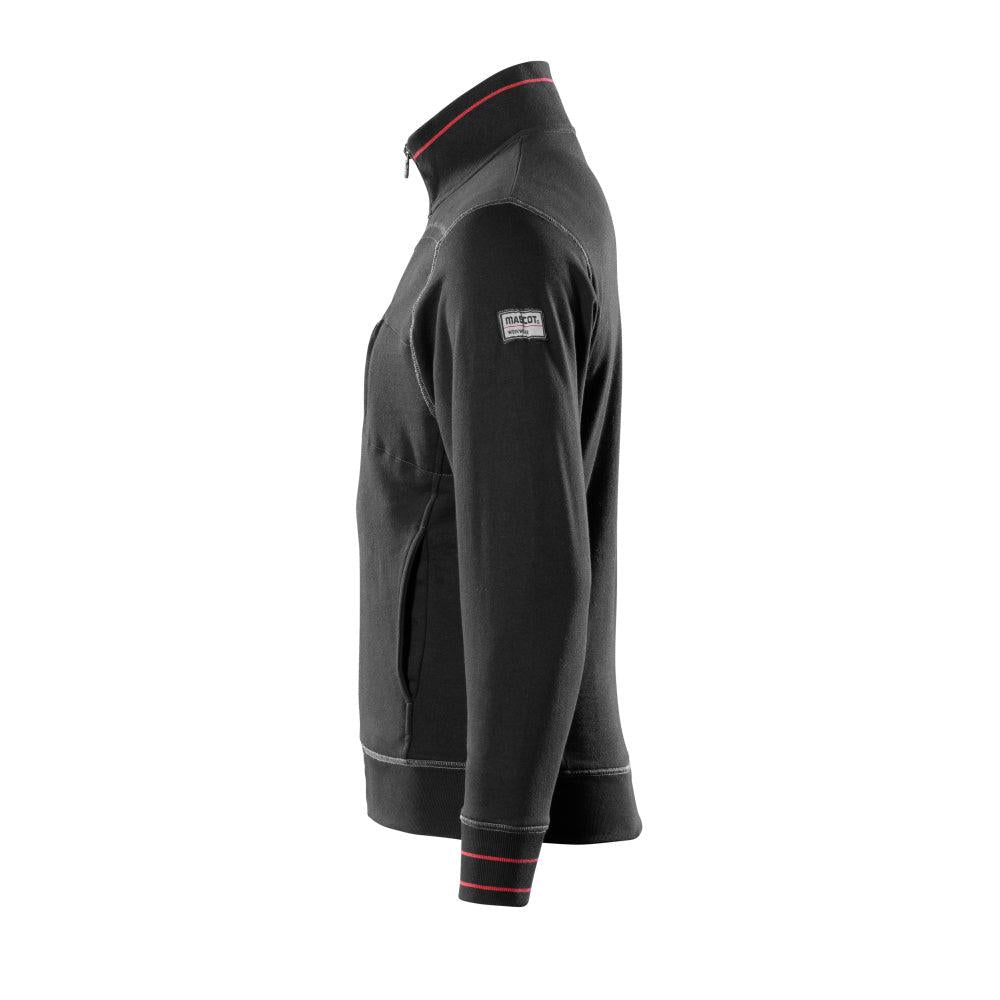 MASCOT® Chania mikina na zips, čierna
