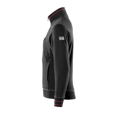 MASCOT® Chania mikina na zips, čierna