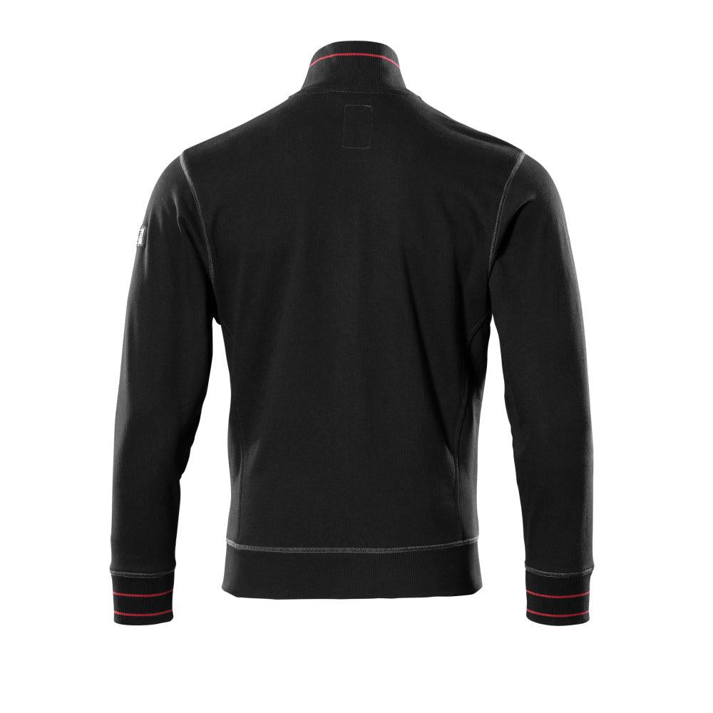 MASCOT® Chania mikina na zips, čierna