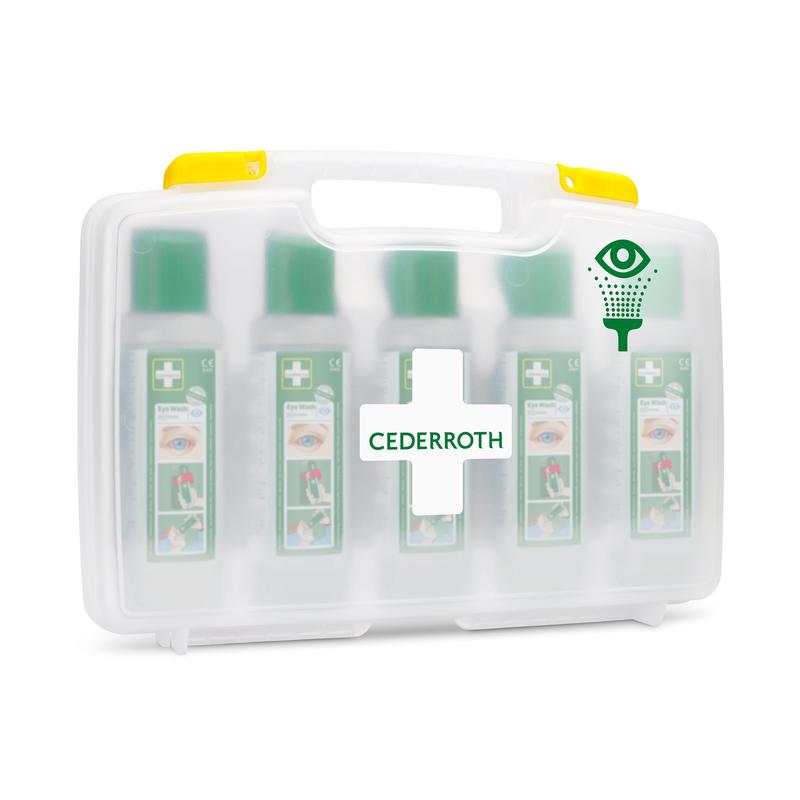 Cederroth očná sprcha (5x500ml) v prenosnom puzdre od Orkla Wound Care AB (REF 7255 nahradiť) je praktické, mobilné riešenie na očnú sprchu pre každé pracovné prostredie. Balenie obsahuje 1 kus.