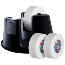 tesafilm stolný odvíjač compact + 3 rolky Invisible, čierny