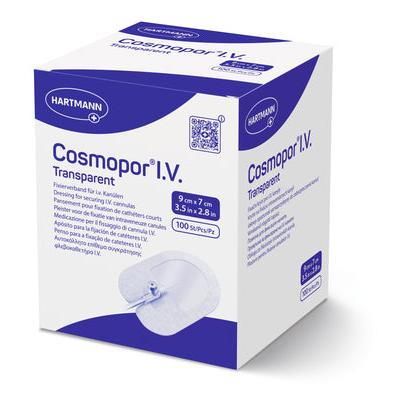 Cosmopor I.V. P100 transparentný 9x7cm sterilný | Balenie (100 kusov)