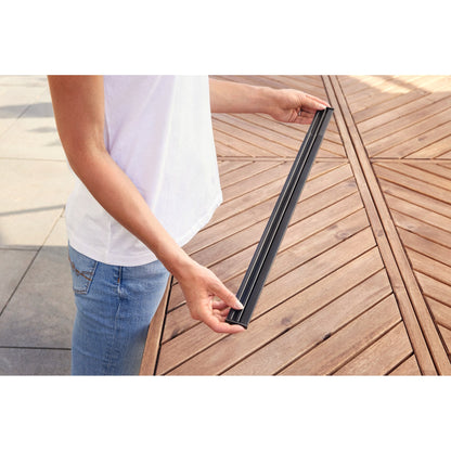 tesa INSECT STOP Aluminium Lamellen Vorhang Premium, 95 x 220 cm, schwarz – Anwendung