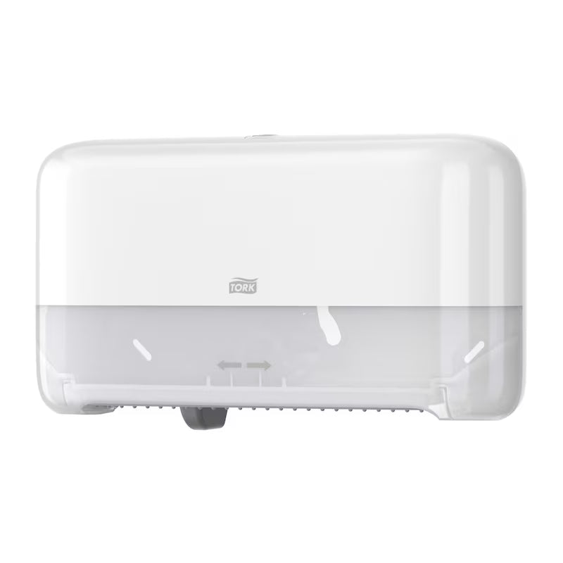Zásobník na toaletný papier Tork OptiServe® s dvoma rolkami, biely T7