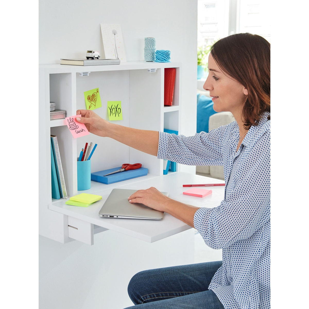 tesa NEON NOTES (6x80pcs.) Klebezettel – Anwendung