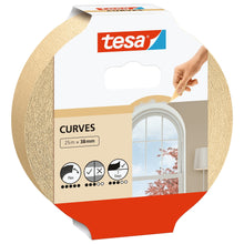 tesa Malerband Kurven, 25 m x 38 mm, braun