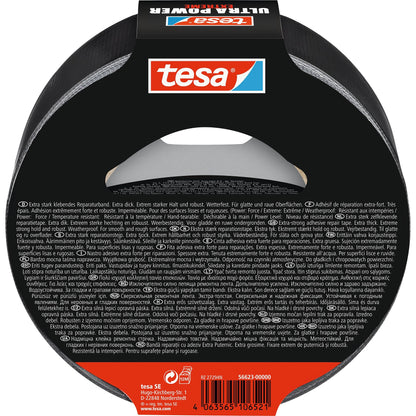 tesa Ultra Power Extreme Tape, schwarz 25 m x 50 mm