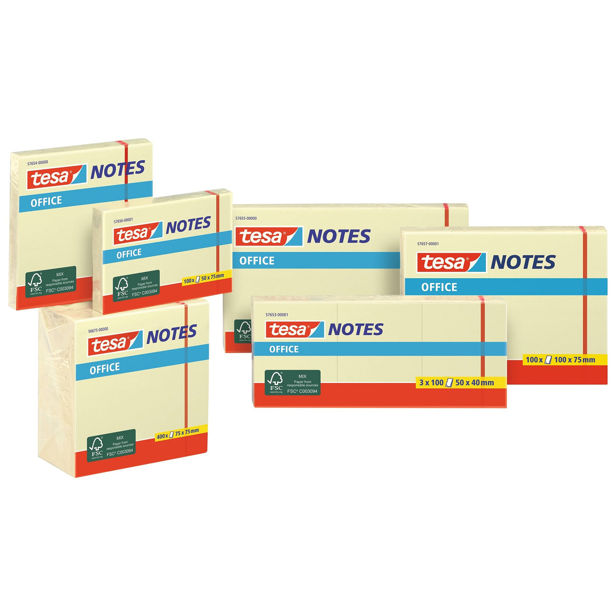 tesa Office Notes Haftnotizen – Sortiment