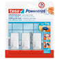 tesa Powerstrips Haken S Eckig weiß