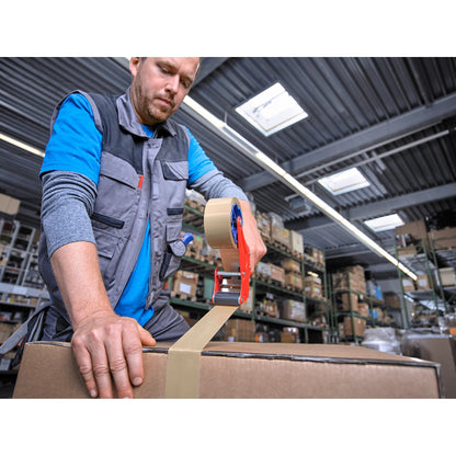 tesapack 57177 Ultra Strong Packband, Etikett, 66 m x 50 mm, braun – Anwendung