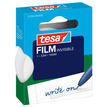 tesafilm 57312 Invisible, skladacie krabičky na zavesenie, 33 m x 19 mm, biela matná