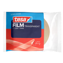 tesafilm TRANSPARENT, v balení typu flowpack, 33 m x 15 mm